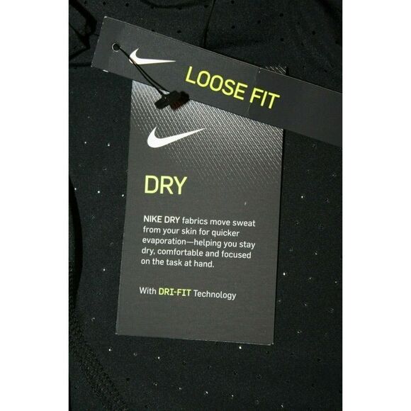 NIKE Women's F.C. Cropped Football / Soccer Shirt NWT Black SIZE: Large - Picture 6 of 9